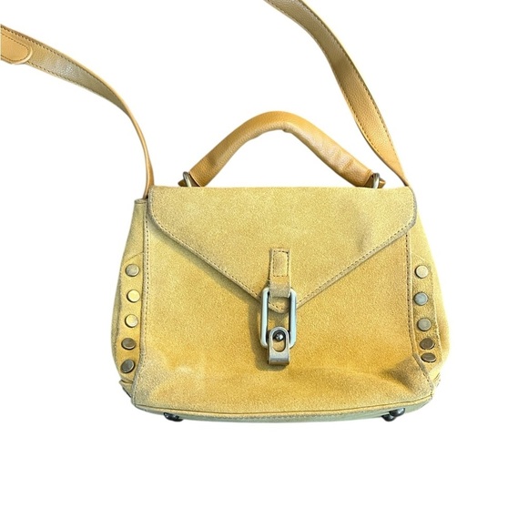 Lionel Handbags - Lionel Suede 3-in-1 Bag Mustard Yellow Colored Bag.